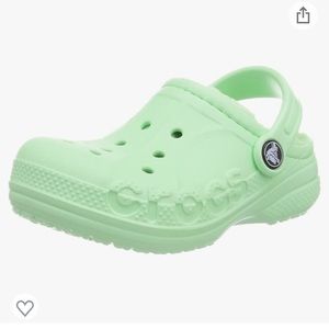 Girls Mint Green Fur Lined Crocs Size 11 NWT